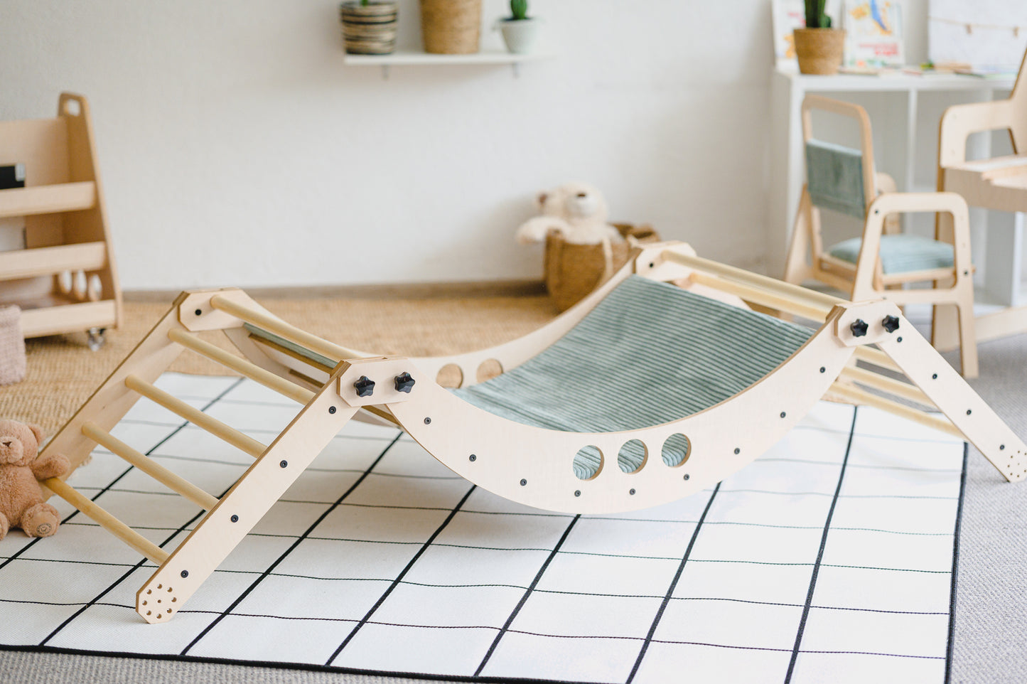 Luula Montessori Klatrestativ Sleeper Climber – Motoriksæt uden Madras