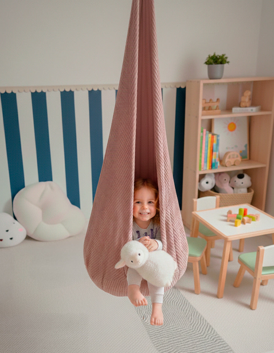 Meowbaby Hængekøjehule til børn – Aesthetic – Pudderrosa