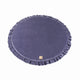 Round Play Mat With a Frill - Blue-Grey Velvet