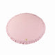 Round Play Mat With a Frill - Pink Velvet
