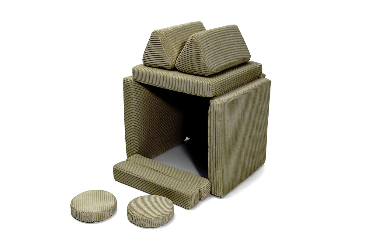 Shappy Play Sofa Pure Corduroy Mini - Dusty Sage