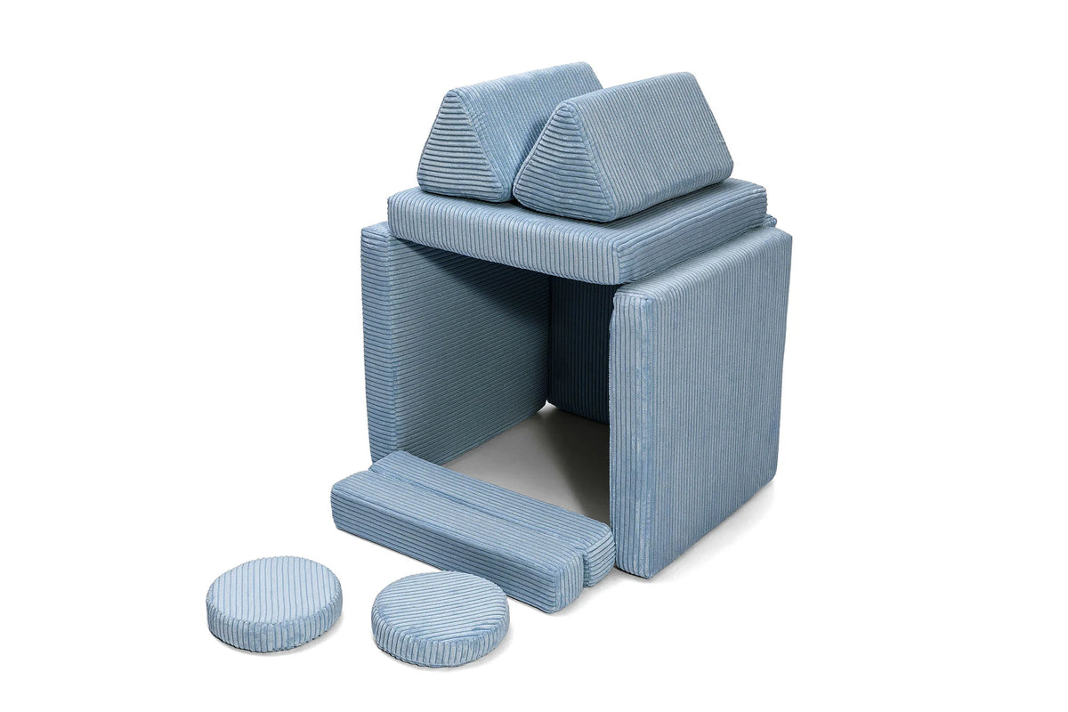 Shappy Play Sofa Pure Corduroy Mini - Sky Sugar