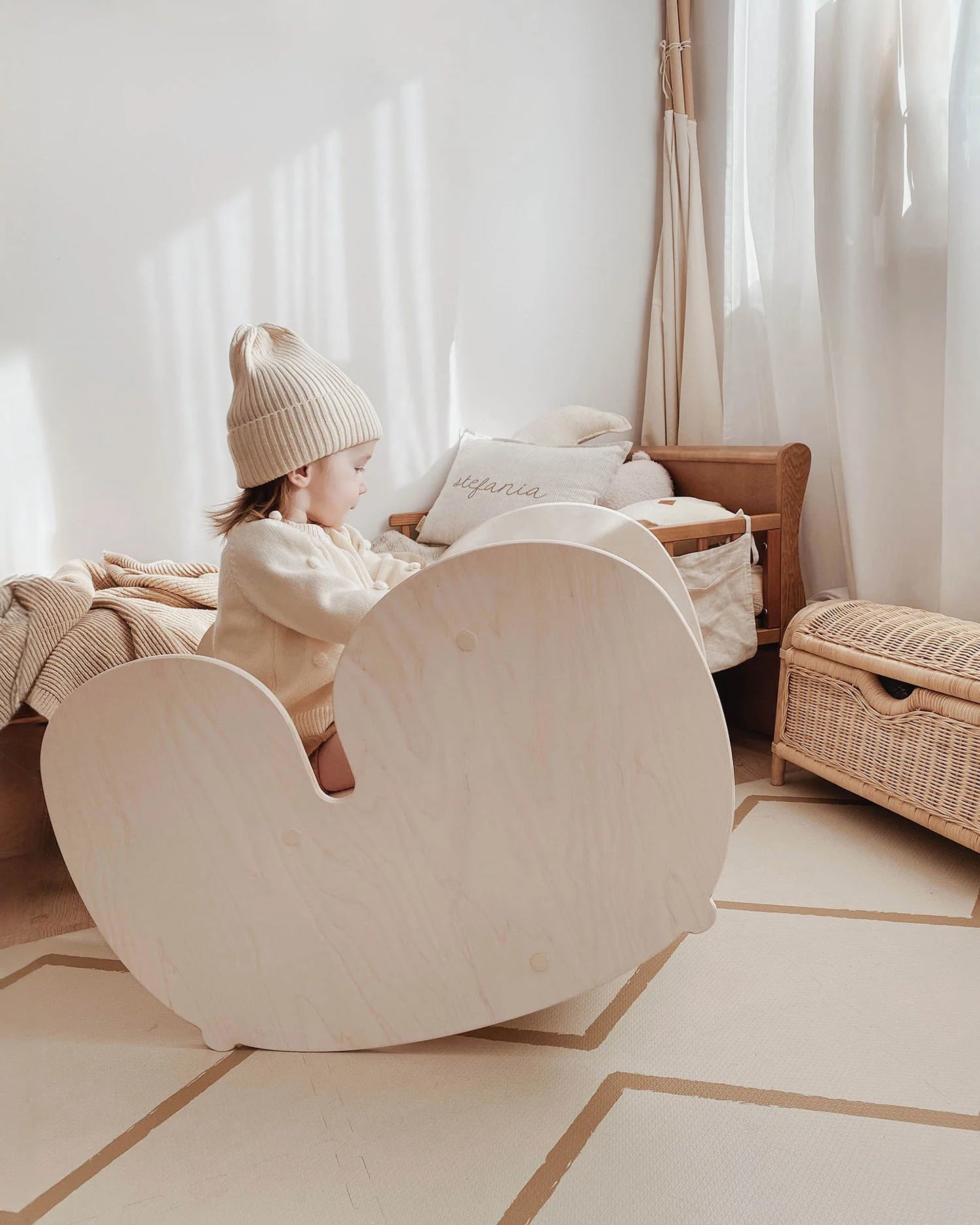 FitWood NUPPU gyngehest – birk