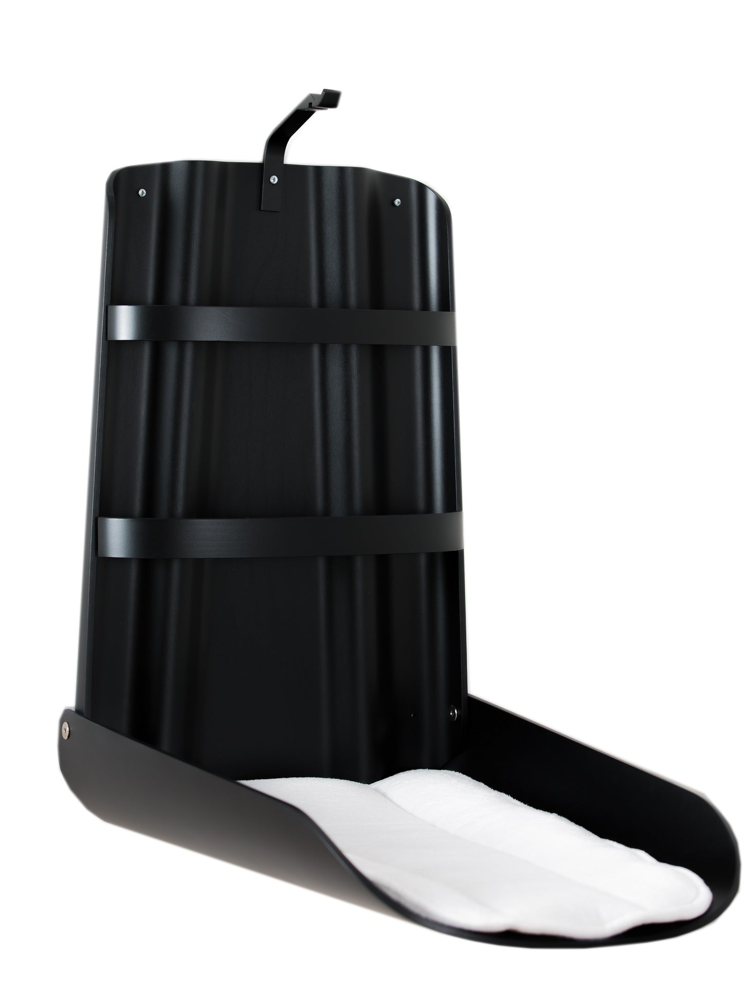 byBO design NATHI væghængt puslebord – Sort