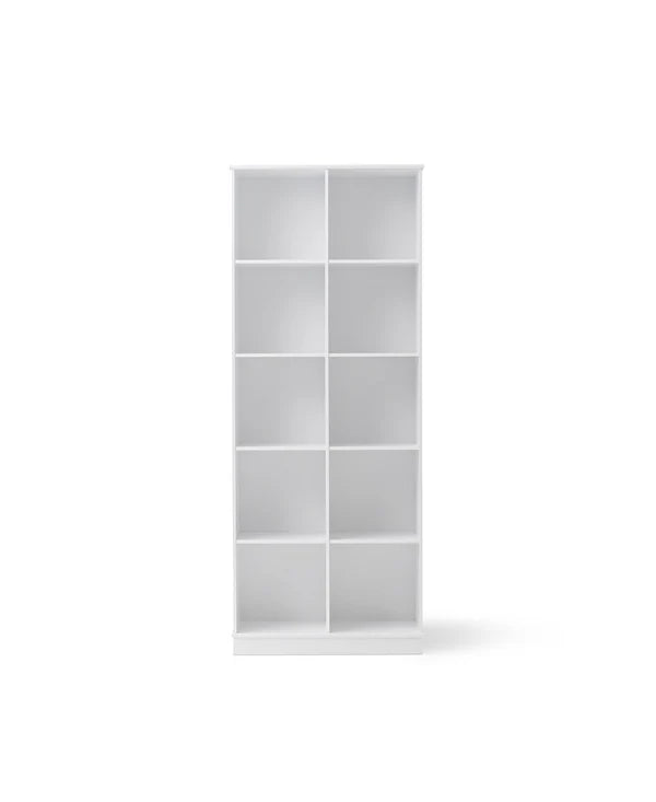 Oliver Furniture Wood reol 2x5 lodret med sokkel – hvid