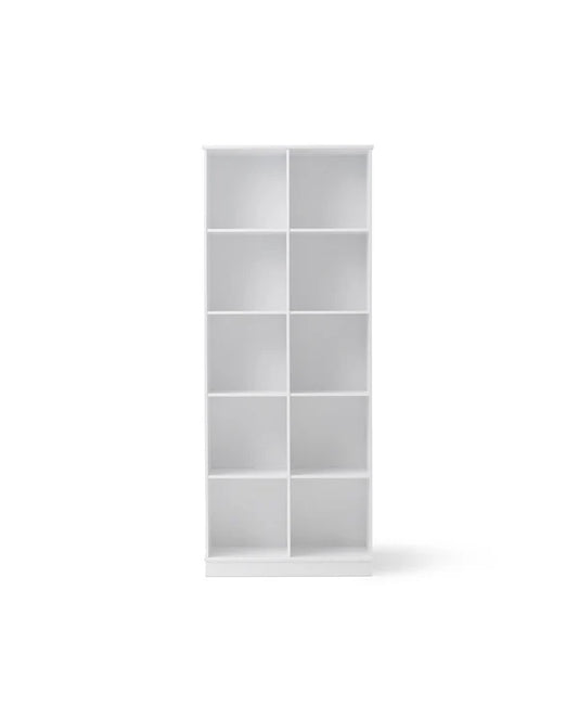 Oliver Furniture Wood reol 2x5 lodret med sokkel – hvid