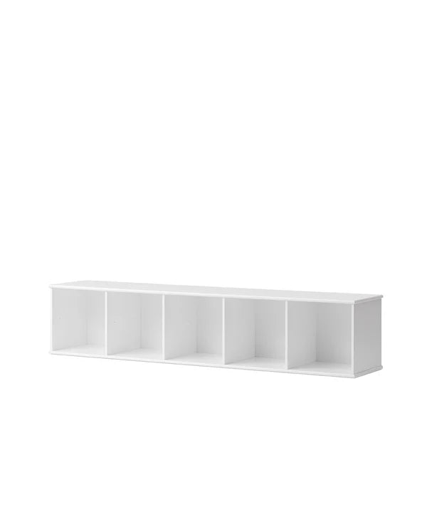 Oliver Furniture Wood reol 5x1 vandret til ophæng – hvid