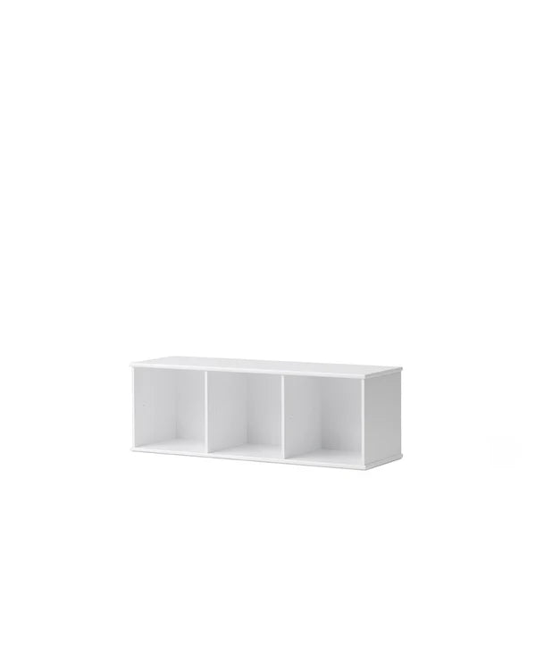 Oliver Furniture Wood reol 3x1 vandret til ophæng – hvid