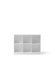 Oliver Furniture Wood reol 3x2 vandret med sokkel – hvid