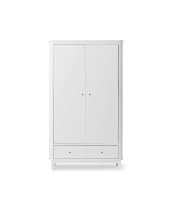 Oliver Furniture Wood garderobeskab med 2 døre – hvid