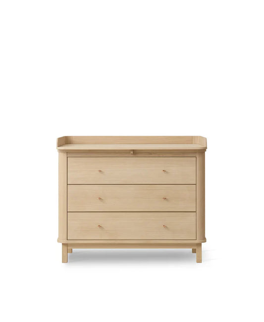 Oliver Furniture Wood puslekommode med 3 skuffer – eg