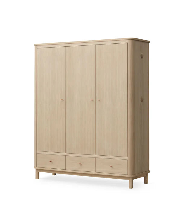 Oliver Furniture Wood garderobeskab med 3 døre – eg