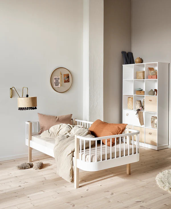 Oliver Furniture Wood Original seng 90x200 cm – hvid/eg