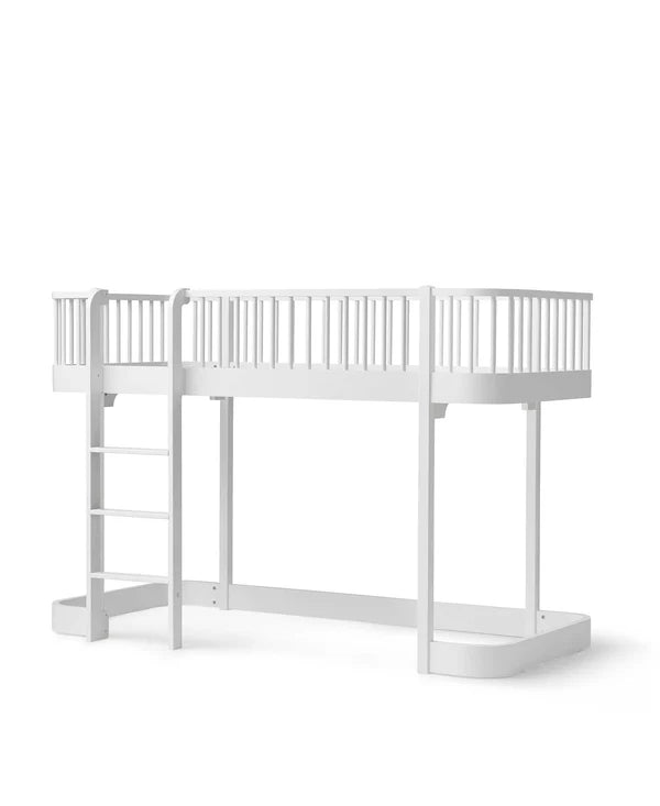 Oliver Furniture Wood Original halvhøj seng 90x200 cm – hvid