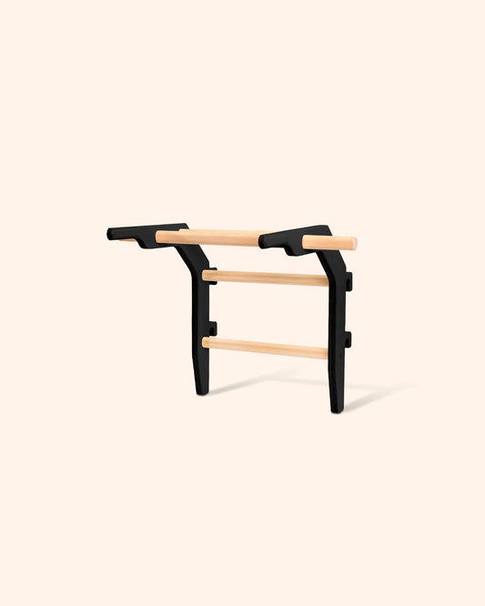 FitWood OKSA pull-up bar & dip station - sort/birk