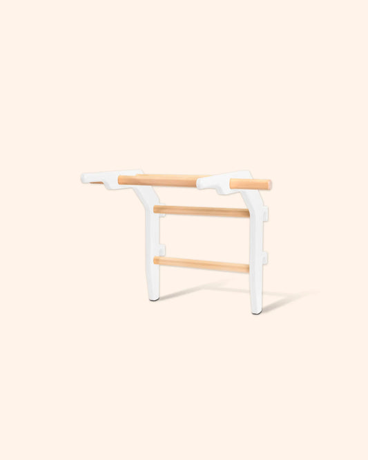 FitWood OKSA pull-up bar & dip station - hvid/birk