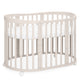 Waldin 7-i-1 oval tremmeseng med madras – Cashmere