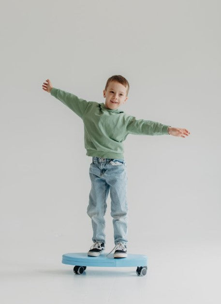 leg&go Surf & Ride rullebræt til børn – blå