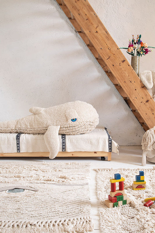 Lorena Canals x BigStuffed Whale hval puf 143 x 94 cm