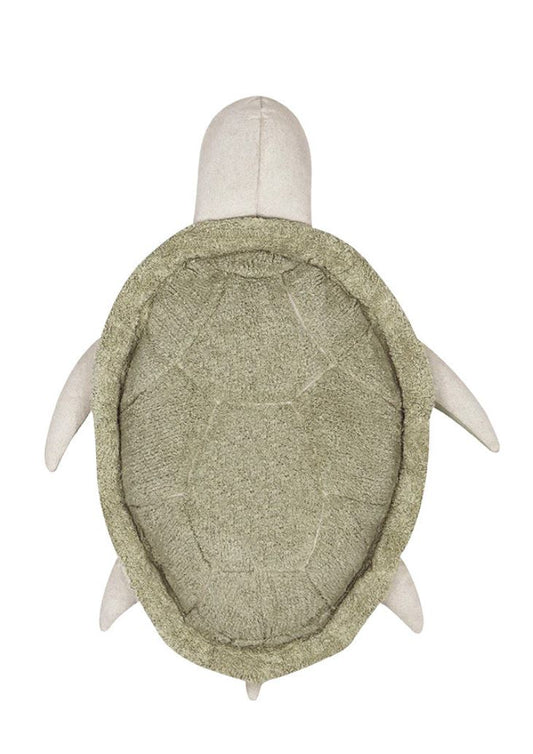 Lorena Canals puf Mrs. Turtle – grøn skildpaddepuf