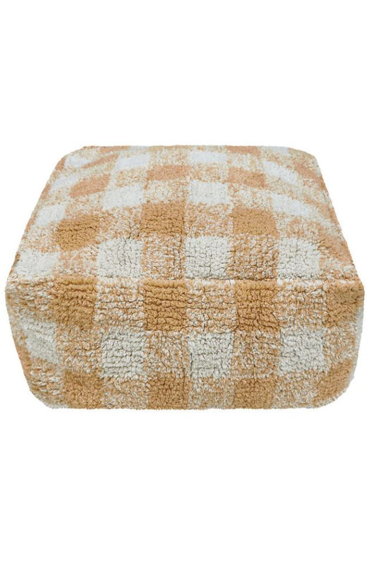 Lorena Canals puf Vichy Honey – ternet puf i honningnuancer