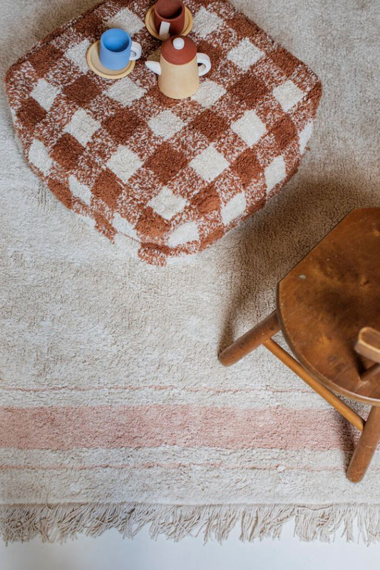 Lorena Canals puf Vichy Toffee – ternet puf i toffee