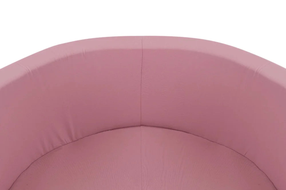 Plush Nest Boldbassin uden bolde, 90x30 cm, Rund, Lyserød, Bomuld