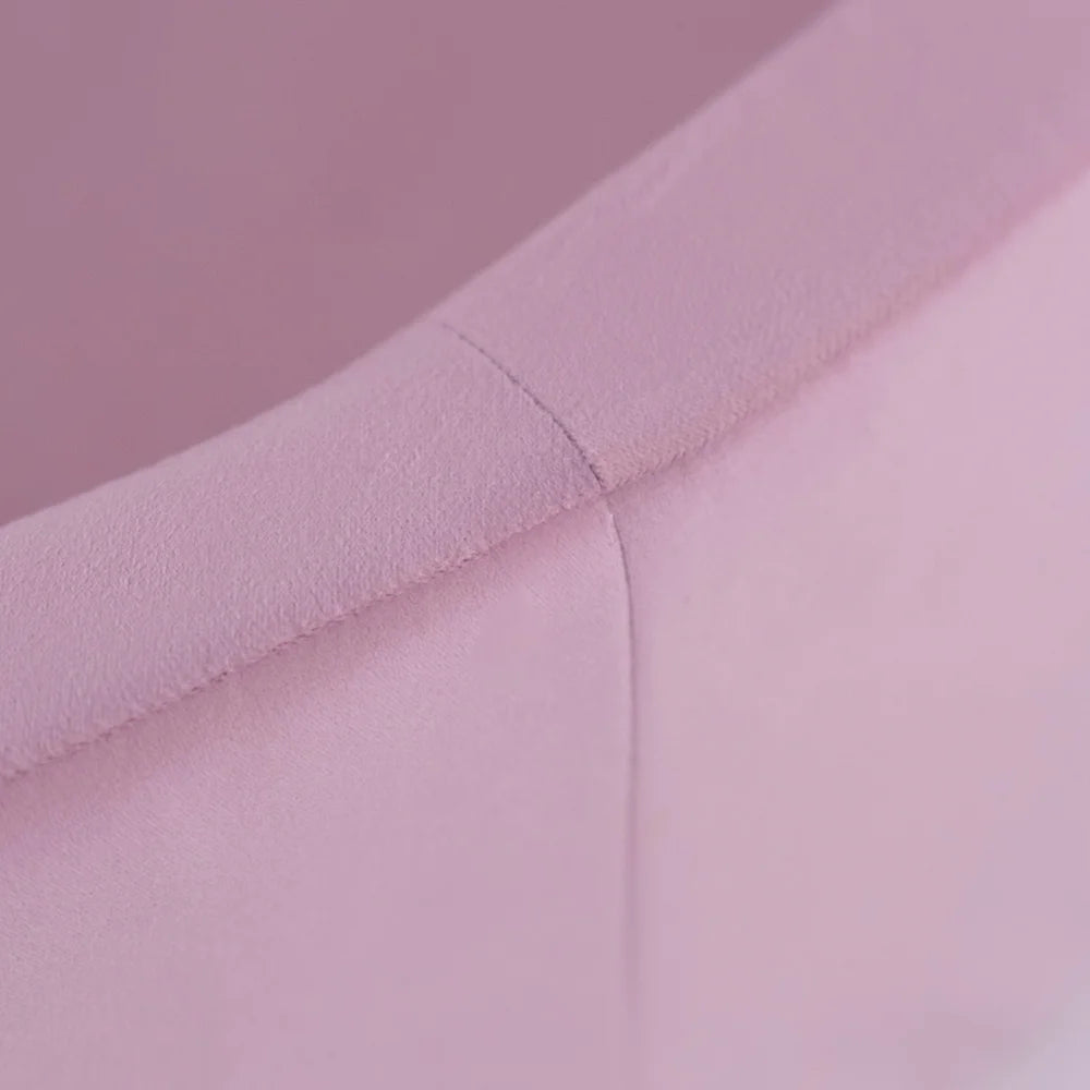 Plush Nest boldbassin uden bolde, rundt, 90x30 cm, rosa, velour