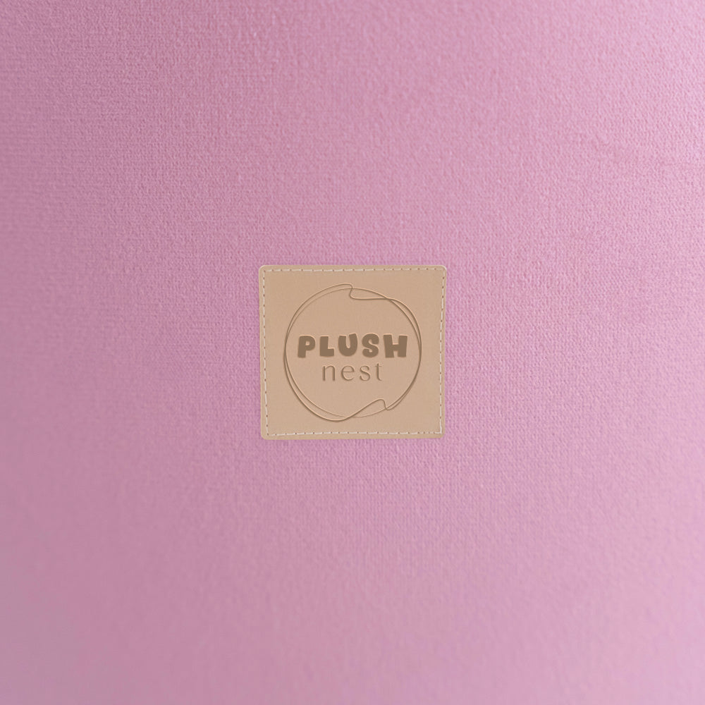 Plush Nest boldbassin uden bolde, rundt, 90x30 cm, rosa, velour