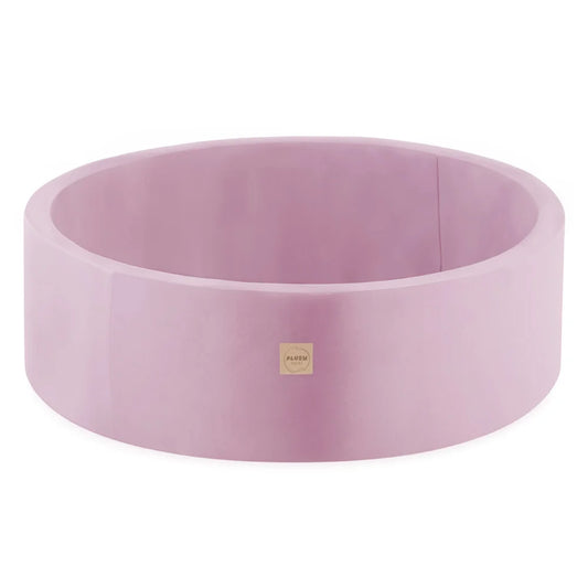 Plush Nest boldbassin uden bolde, rundt, 90x30 cm, rosa, velour