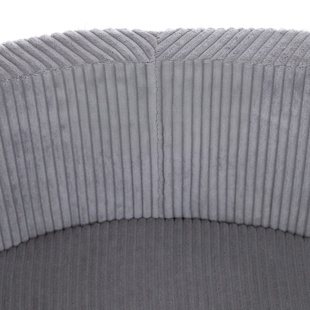 Plush Nest boldbassin uden bolde, rundt, 90x30 cm, grå, kraftig fløjl