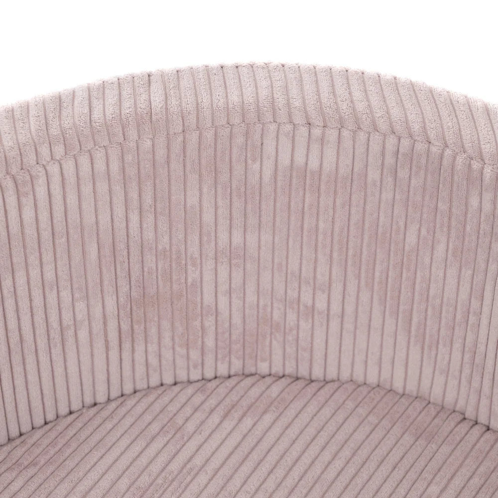 Plush Nest Boldbassin uden bolde, 90x30 cm, Rund, Lyserød, Bred Fløjl