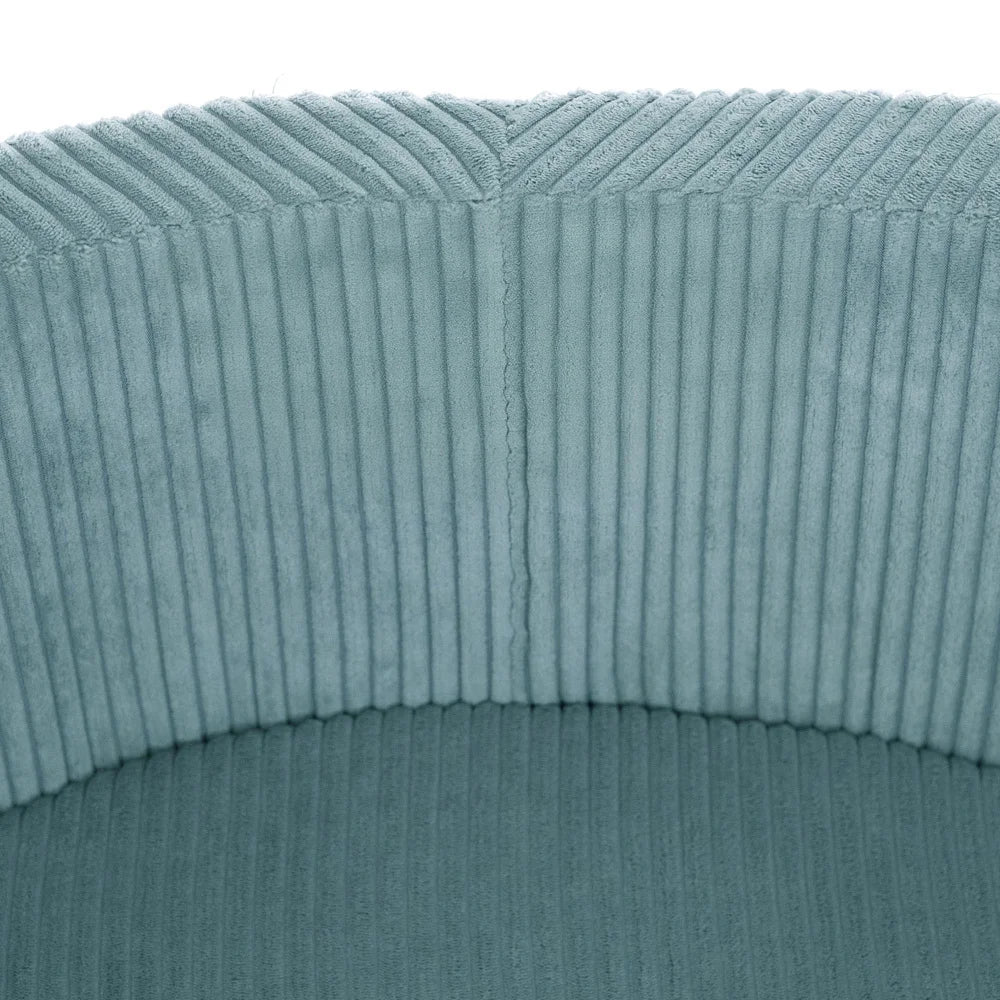 Plush Nest boldbassin uden bolde, rundt, 90x30 cm, blå, premium fløjl