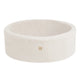 Plush Nest Boldbassin uden bolde, 90x30 cm, Rund, Cremefarvet Lammeskindslook