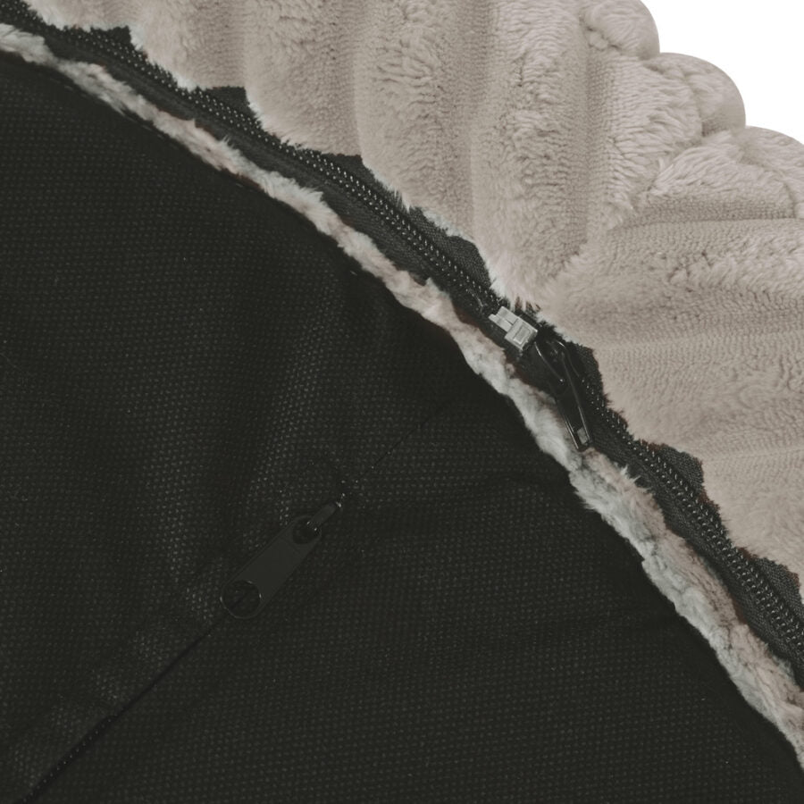 Plush Nest rundt boldbassin 90×30 cm – beige (uden bolde)