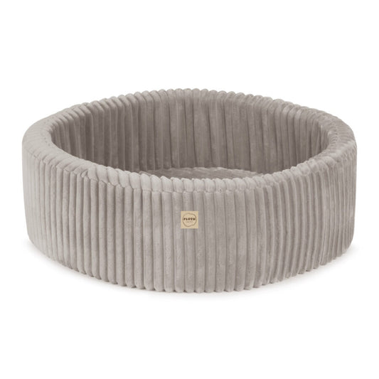 Plush Nest rundt boldbassin 90×30 cm – beige (uden bolde)