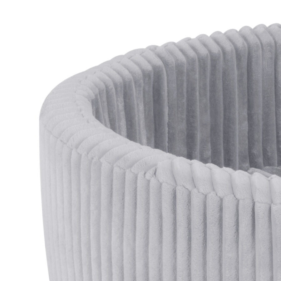 Plush Nest rundt boldbassin 90×30 cm – grå (uden bolde)