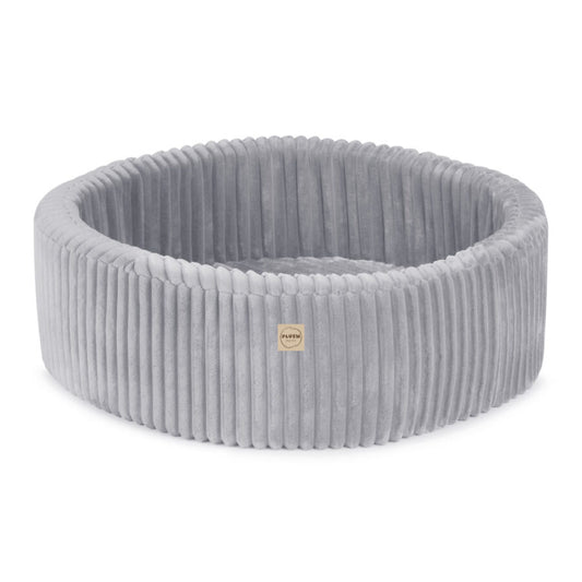 Plush Nest rundt boldbassin 90×30 cm – grå (uden bolde)