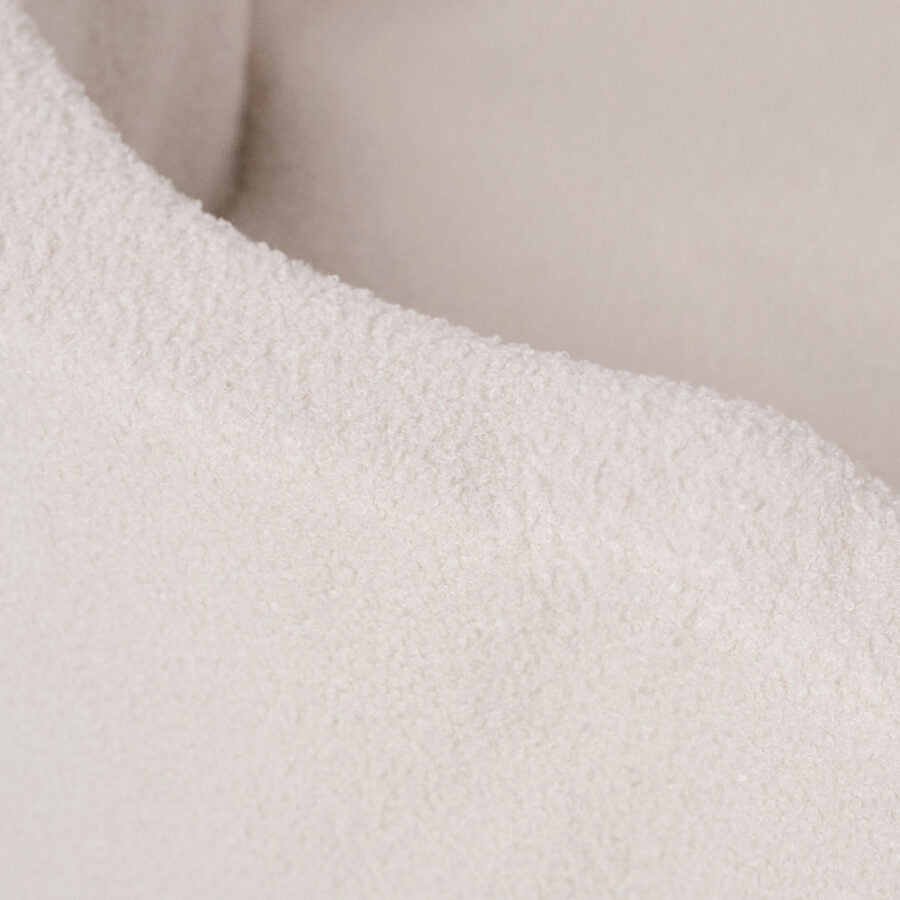 Plush Nest blomsterformet boldbassin uden bolde – 95×30 cm - creme