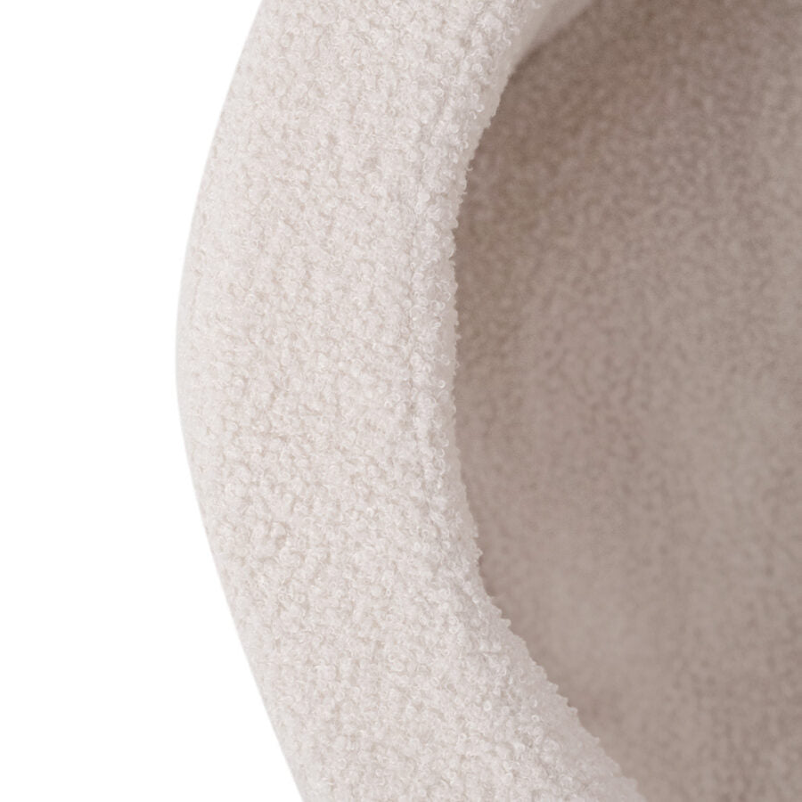 Plush Nest blomsterformet boldbassin uden bolde – 95×30 cm - creme