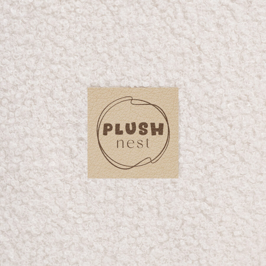 Plush Nest blomsterformet boldbassin uden bolde – 95×30 cm - creme