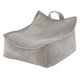 Plush Nest sækkestol Puffy Square – 77x67x50 cm, beige fløjl