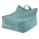 Plush Nest sækkestol Puffy Square – 77x67x50 cm, blå fløjl