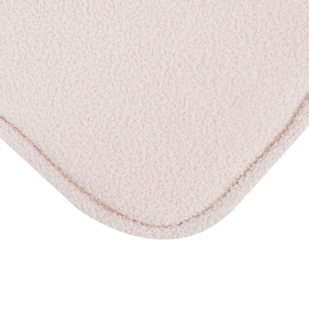 Plush Nest mini-legesofa med liggefunktion – 150x60x25 cm, creme lammeskind-look