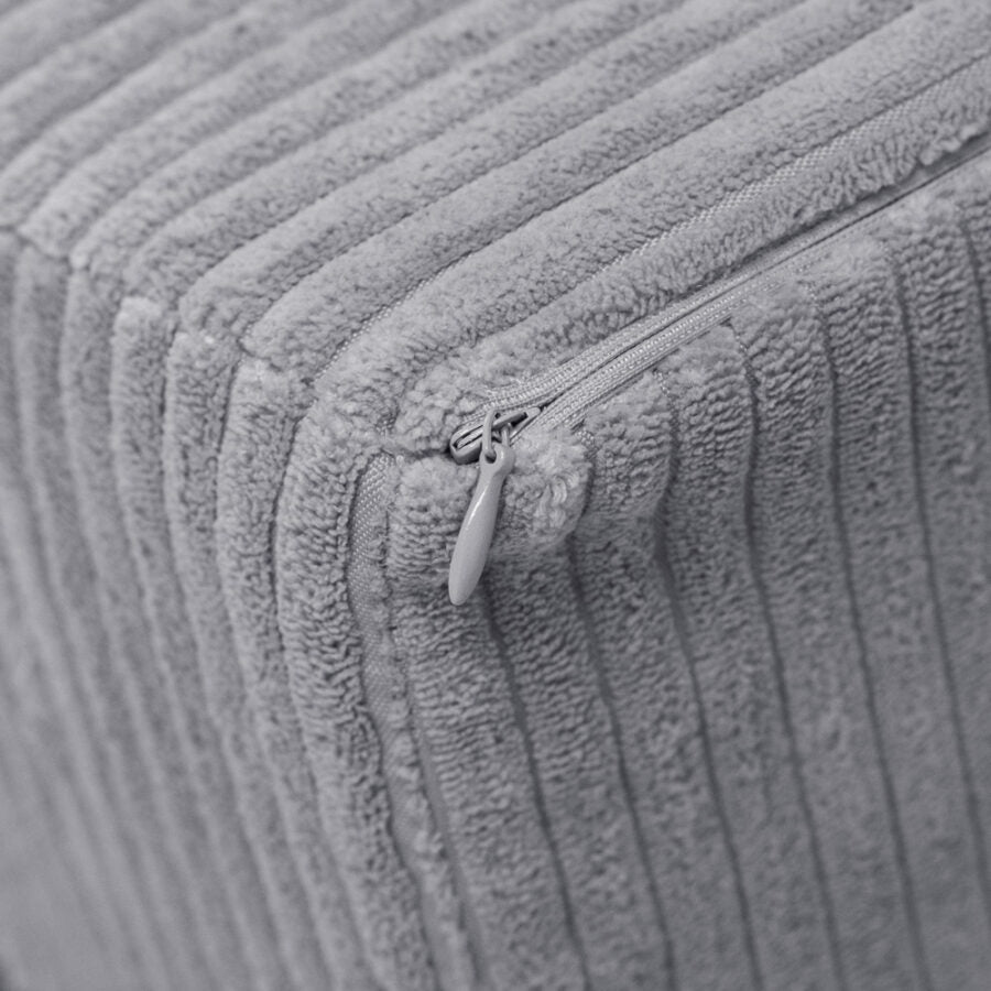 Plush Nest børnestol i grå – premium fløjl
