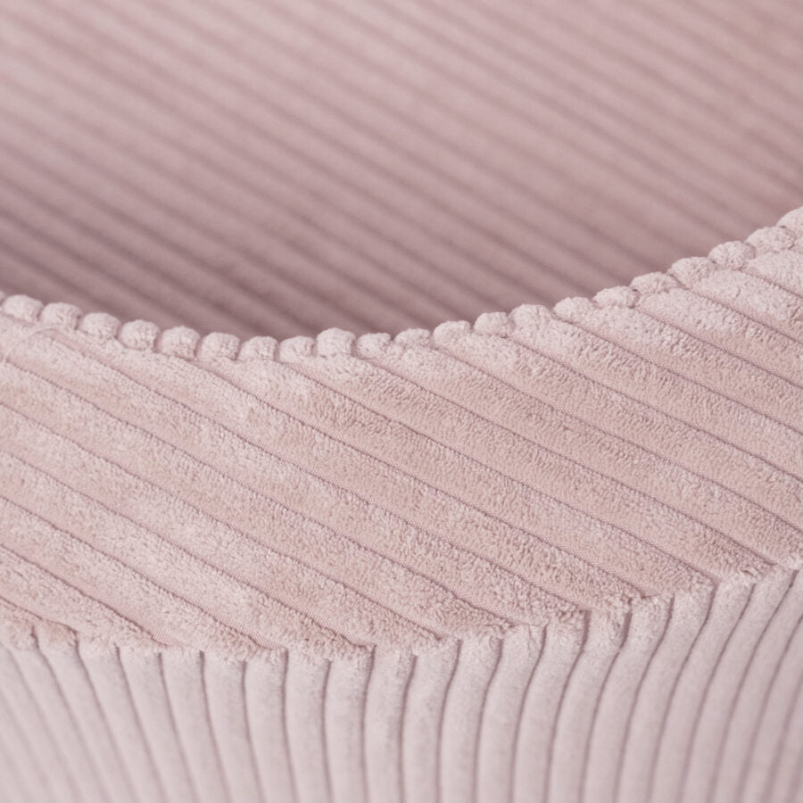 Plush Nest børnestol i lyserød – premium fløjl