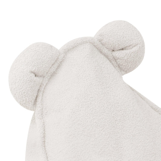 Plush Nest Huggy Bear sækkestol – cream teddy med ører