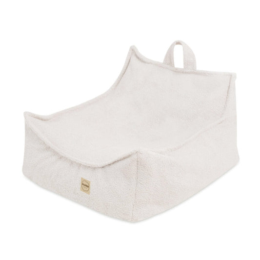 Plush Nest Puffy Square sækkestol 77×67×50 cm – cream teddy