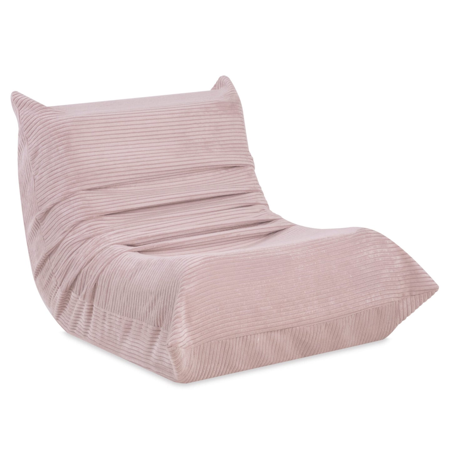 Plush Nest MOONI ergonomisk lænestol til børn – light pink, premium corduroy