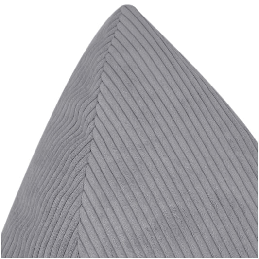 Plush Nest Sako sækkestol til børn – grå, premium corduroy